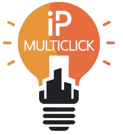 Logo de IP Multiclick, consultoría energética especializada en optimización de costes de luz y gas para comunidades de propietarios